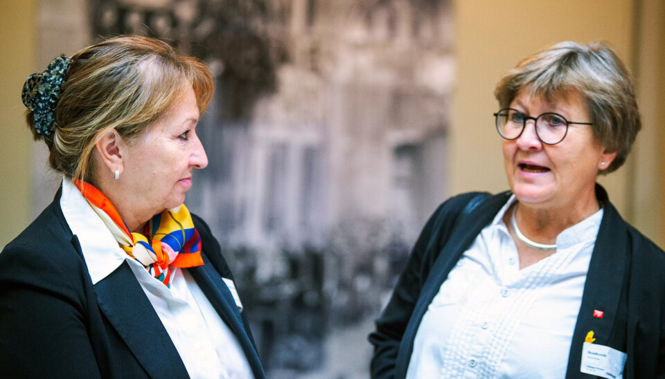 ENIGE I NOE: KS-styreleder Gunn Marit Helgesen og Fagforbundet-topp Mette Nord er enige om at kommunene vil trenge mer i årene som kommer. ENIGE I NOE: KS-styreleder Gunn Marit Helgesen og Fagforbundet-topp Mette Nord er enige om at kommunene vil trenge mer i årene som kommer.