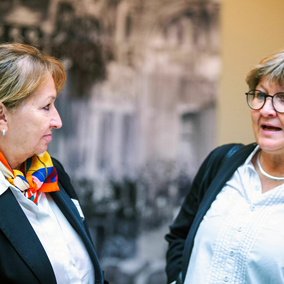 ENIGE I NOE: KS-styreleder Gunn Marit Helgesen og Fagforbundet-topp Mette Nord er enige om at kommunene vil trenge mer i årene som kommer. ENIGE I NOE: KS-styreleder Gunn Marit Helgesen og Fagforbundet-topp Mette Nord er enige om at kommunene vil trenge mer i årene som kommer.