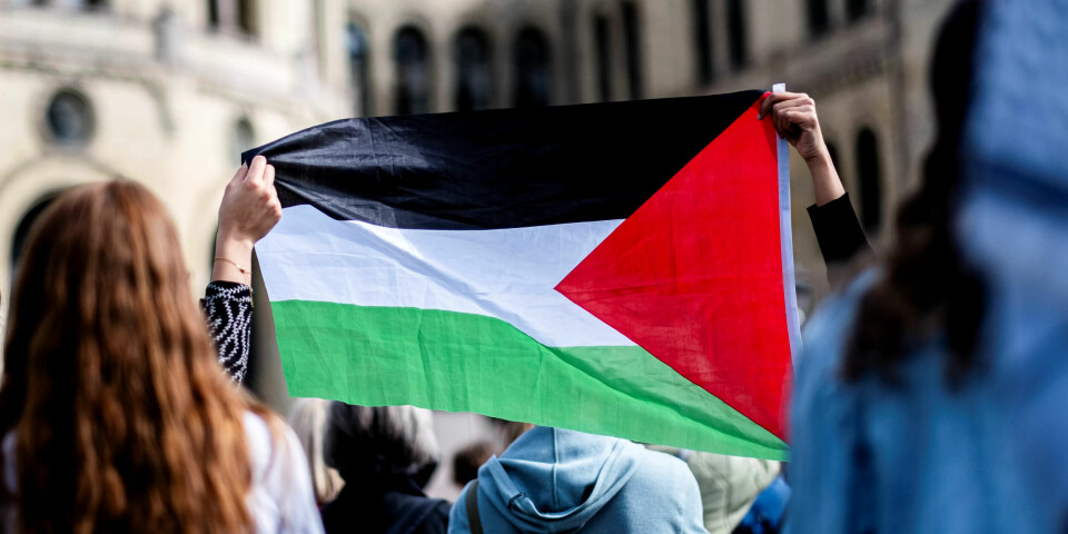 FLAGG: De to voksne kvinnene skal ha dekorert veggene med palestinaflagg. (Illustrasjonsfoto) FLAGG: De to voksne kvinnene skal ha dekorert veggene med palestinaflagg. (Illustrasjonsfoto)