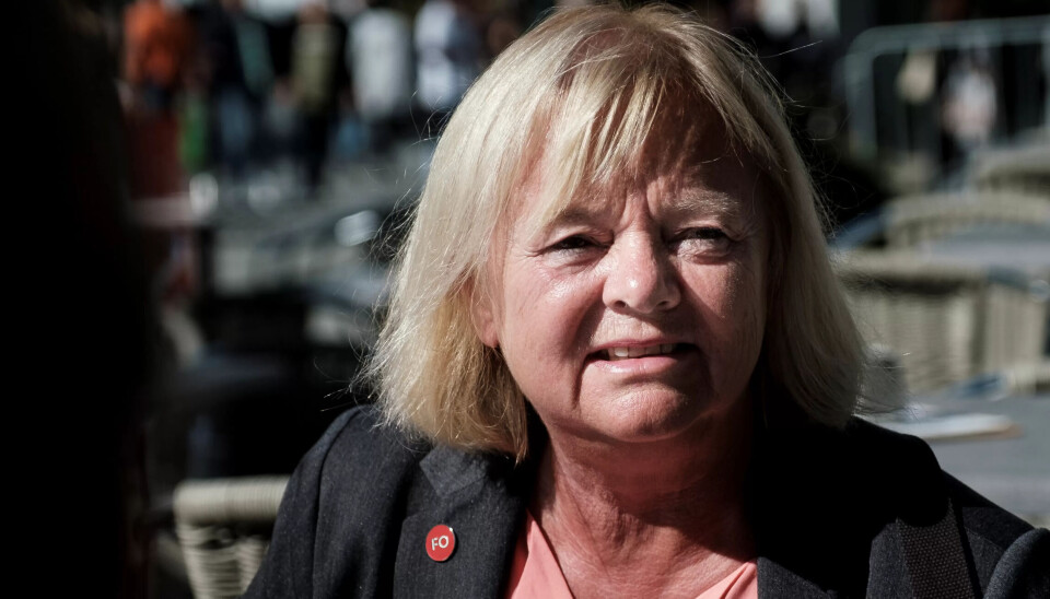 – Jeg blir fortvila, sier FO-leder Mimmi Kvisvik etter Fagforbundets vedtak. – Jeg blir fortvila, sier FO-leder Mimmi Kvisvik etter Fagforbundets vedtak.