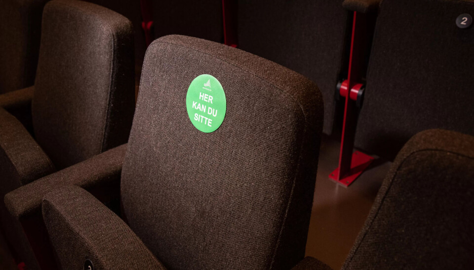 SMITTEREGIME: Bare hvert tredje sete var i bruk under konserten. SMITTEREGIME: Bare hvert tredje sete var i bruk under konserten.