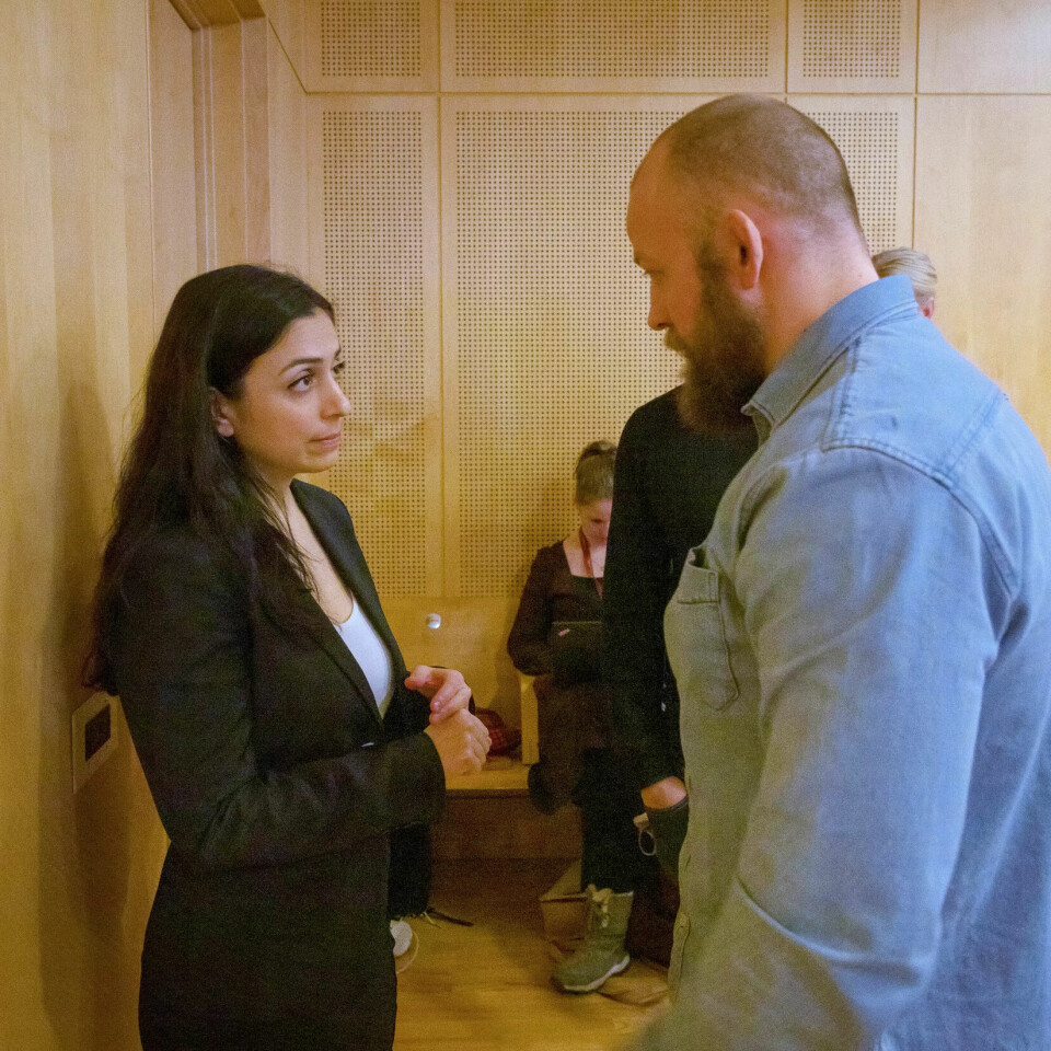 Ap-nestleder Hadia Tajik møter saksøker Mats Rolfsen i Oslo tingrett. Ap-nestleder Hadia Tajik møter saksøker Mats Rolfsen i Oslo tingrett.