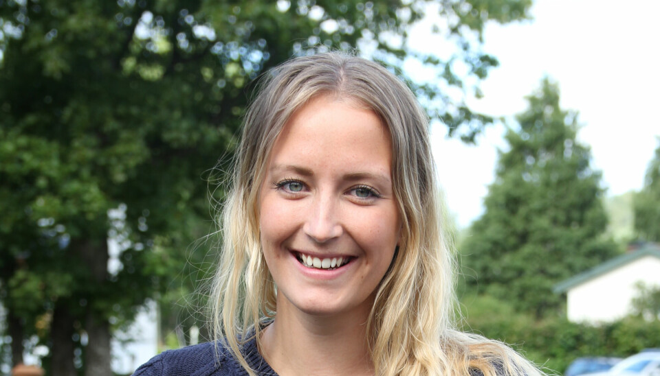 FORNØYD: Unge Høyre-leder Sandra Bruflot.