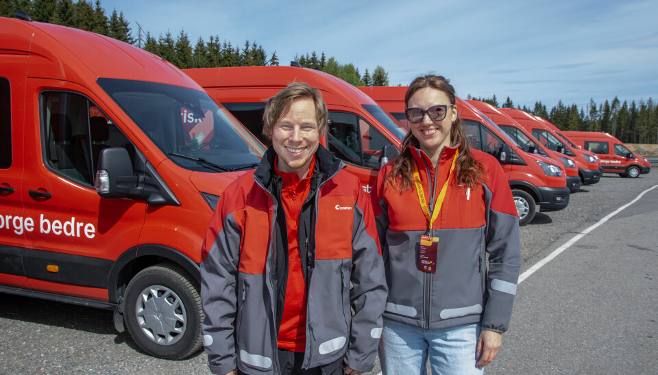 FORNØYDE: Norge var representert ved Thomas Backe og Agnese Pilege fra
Tromsø, som sa seg godt fornøyd, tross litt uflaks underveis.
