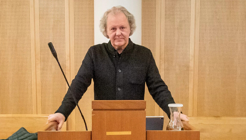 – Jeg er glad og stolt over å ha fått være med på å bygge opp og sett hvordan selskapet utviklet seg over lang tid, sier Erik Sandøy. Bildet er fra rettssaken i Oslo tingrett. – Jeg er glad og stolt over å ha fått være med på å bygge opp og sett hvordan selskapet utviklet seg over lang tid, sier Erik Sandøy. Bildet er fra rettssaken i Oslo tingrett.