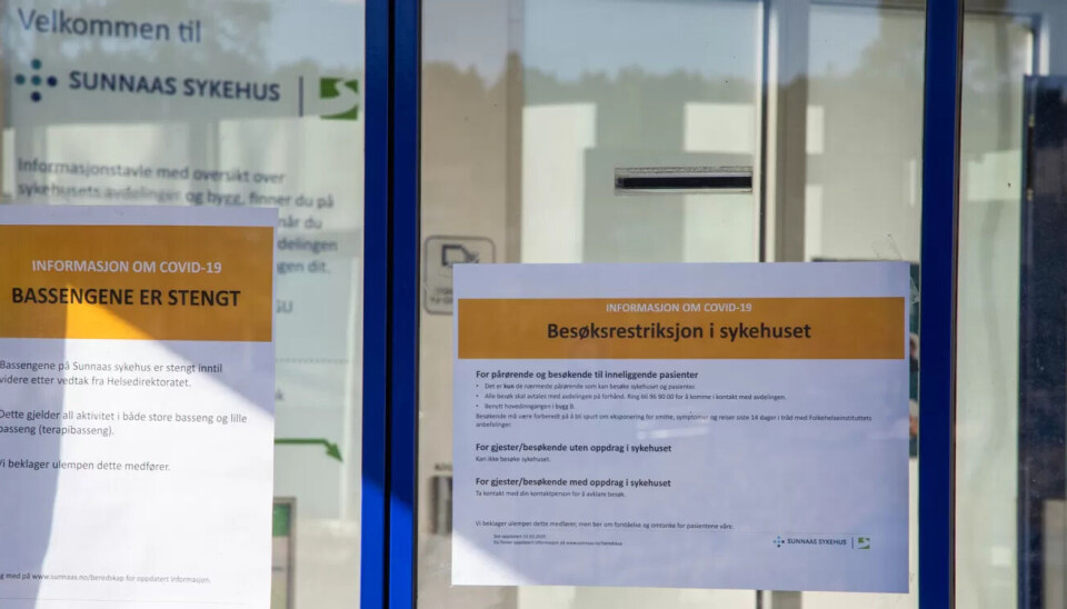 Det er strenge restriksjoner ved Sunnaas sykehus nå. Det er strenge restriksjoner ved Sunnaas sykehus nå.