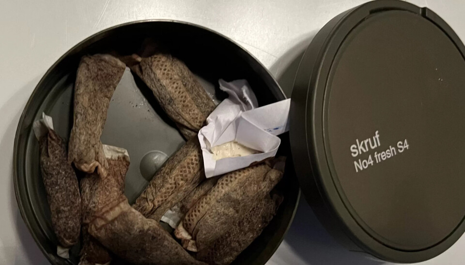 FORBUD: Siden 2018 har det vært forbud mot å snuse i arbeidstiden for ansatte i Leirfjord kommune. FORBUD: Siden 2018 har det vært forbud mot å snuse i arbeidstiden for ansatte i Leirfjord kommune.