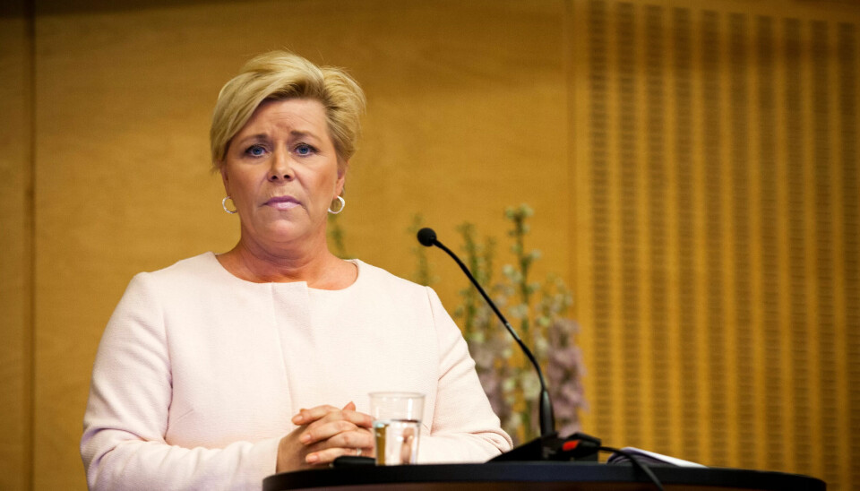 NYTT FORSØK: Finansminister Siv Jensen prøver igjen å få skatteinkrevingen over på statlige hender. NYTT FORSØK: Finansminister Siv Jensen prøver igjen å få skatteinkrevingen over på statlige hender.