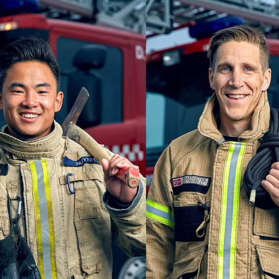 NORGES BESTE? Vu Thanh Huynh fra Asker og Bærum brannvesen og Trond Skuggedal fra Sandefjord er med i kveldens finale. NORGES BESTE? Vu Thanh Huynh fra Asker og Bærum brannvesen og Trond Skuggedal fra Sandefjord er med i kveldens finale.