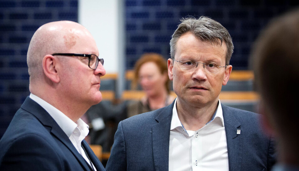 FORHANDLINGER: Personaldirektør i Staten, Gisle Norheim (t.v) og LO Stats leder Egil André Aas møtes til forhandlingsstart 1. september. FORHANDLINGER: Personaldirektør i Staten, Gisle Norheim (t.v) og LO Stats leder Egil André Aas møtes til forhandlingsstart 1. september.