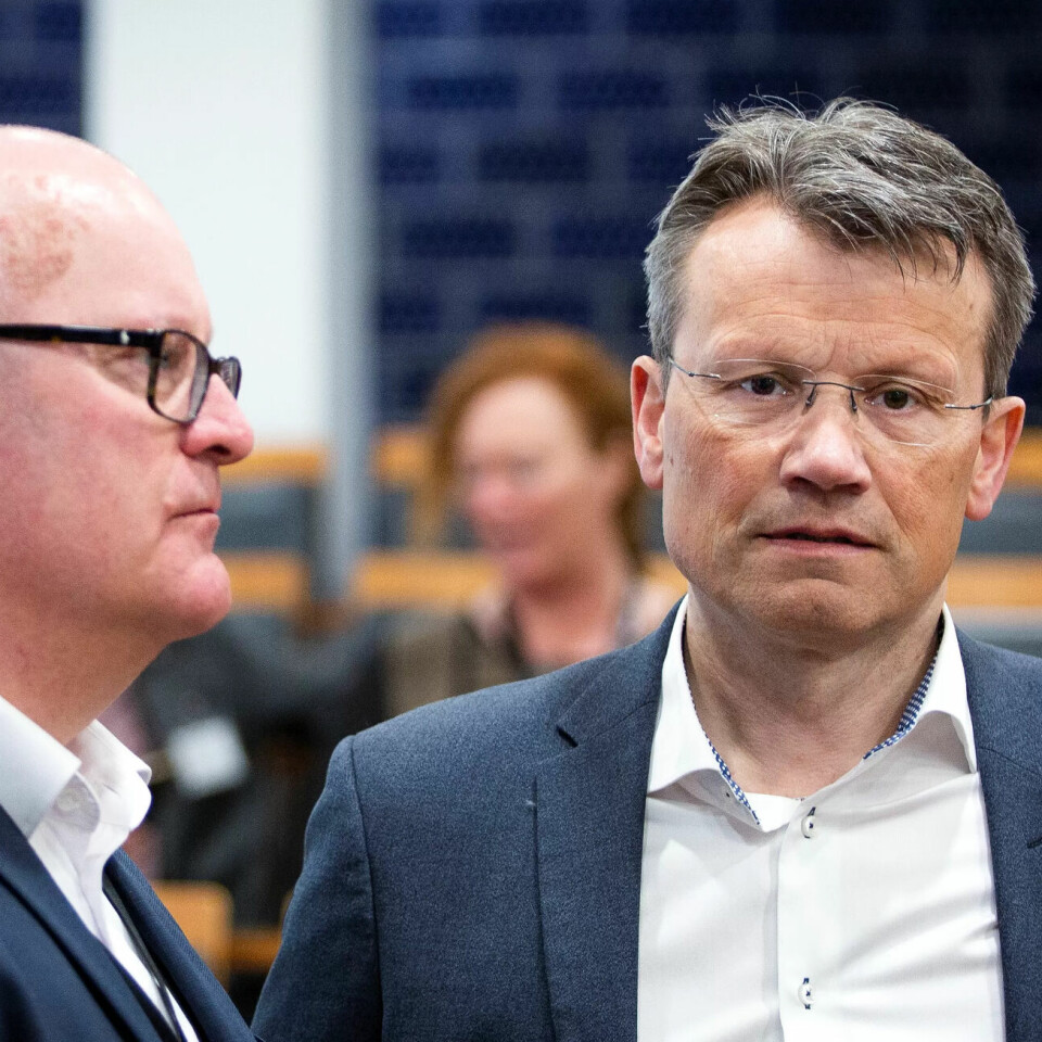 FORHANDLINGER: Personaldirektør i Staten, Gisle Norheim (t.v) og LO Stats leder Egil André Aas møtes til forhandlingsstart 1. september. FORHANDLINGER: Personaldirektør i Staten, Gisle Norheim (t.v) og LO Stats leder Egil André Aas møtes til forhandlingsstart 1. september.
