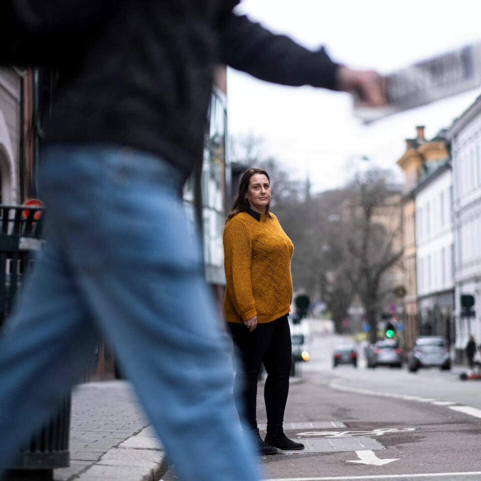 Ingrid hadde våpenet til terrortiltalte Matapour mot magen
