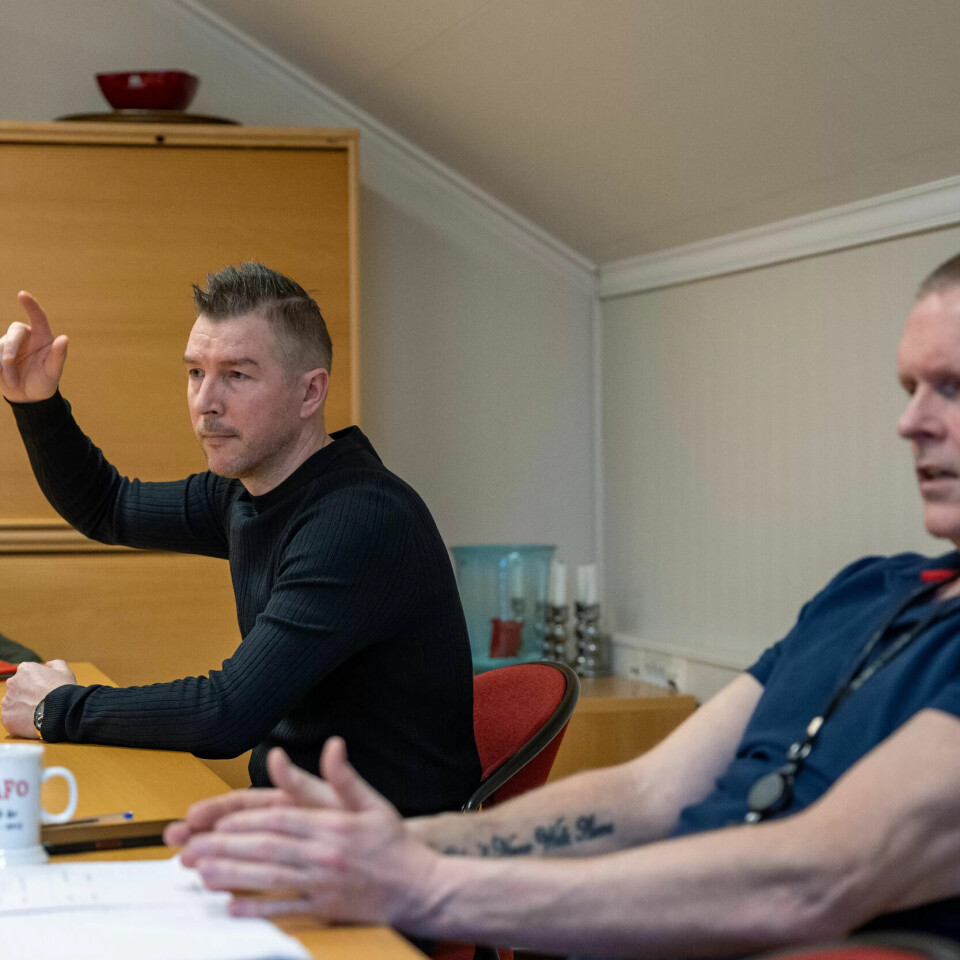 STØTTE OG HJELP: Fagforbundet og hovedtillitsvalgt Kenneth Rasmussen (t.h.) har bistått Arild Espenes i mange år. STØTTE OG HJELP: Fagforbundet og hovedtillitsvalgt Kenneth Rasmussen (t.h.) har bistått Arild Espenes i mange år.