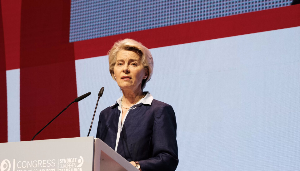 TREDOBLE: Von der Leyen vil tredoble antall grensevakter. TREDOBLE: Von der Leyen vil tredoble antall grensevakter.