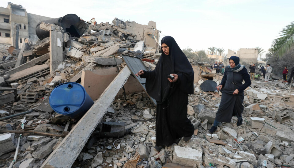 ANGREP: Slik ser det ut etter at et hus ble truffet av et israelsk angrep Deir Al-Balah, sentralt på Gazastripen. Angrepet skjedde 15. januar 2025. ANGREP: Slik ser det ut etter at et hus ble truffet av et israelsk angrep Deir Al-Balah, sentralt på Gazastripen. Angrepet skjedde 15. januar 2025.