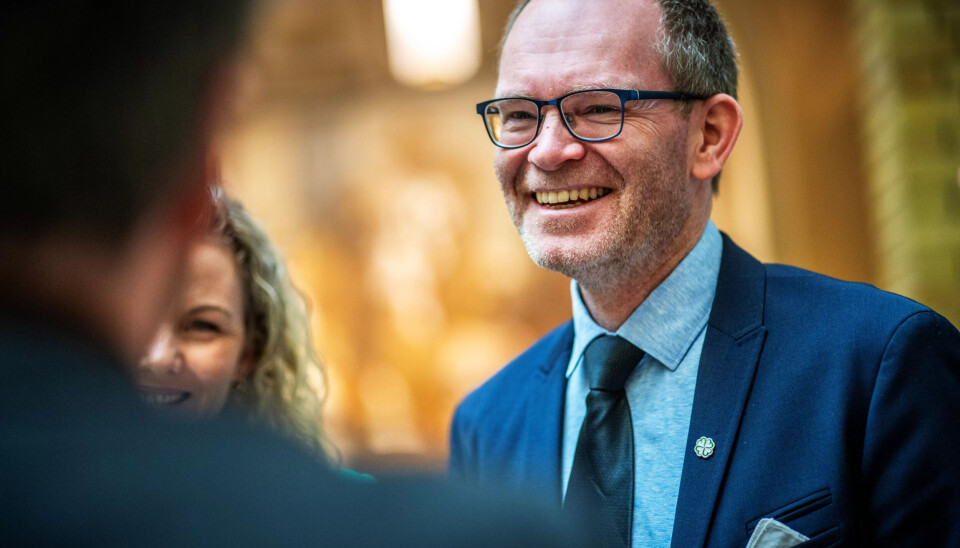 «PØRNI»: Oddmund Hoel kom med en vits under dagens pressekonferanse. «PØRNI»: Oddmund Hoel kom med en vits under dagens pressekonferanse.