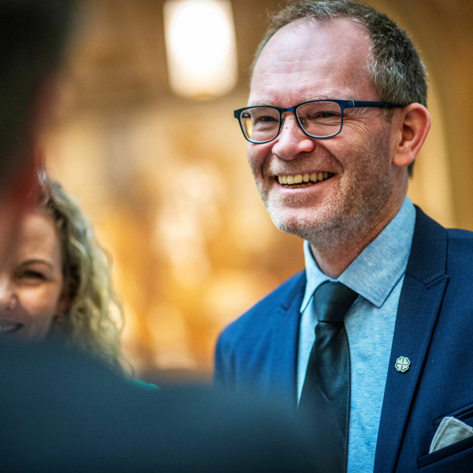 «PØRNI»: Oddmund Hoel kom med en vits under dagens pressekonferanse. «PØRNI»: Oddmund Hoel kom med en vits under dagens pressekonferanse.