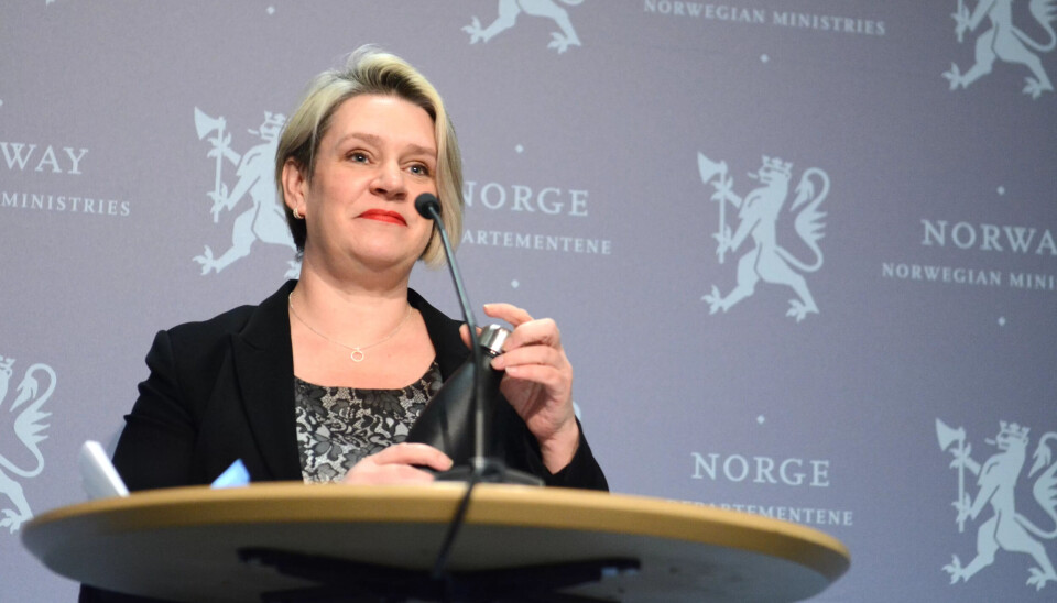 PRESSEKONFERANSE: Olje- og energiminister Marte Mjøs Persen satte ned en energikommisjon forrige fredag. PRESSEKONFERANSE: Olje- og energiminister Marte Mjøs Persen satte ned en energikommisjon forrige fredag.
