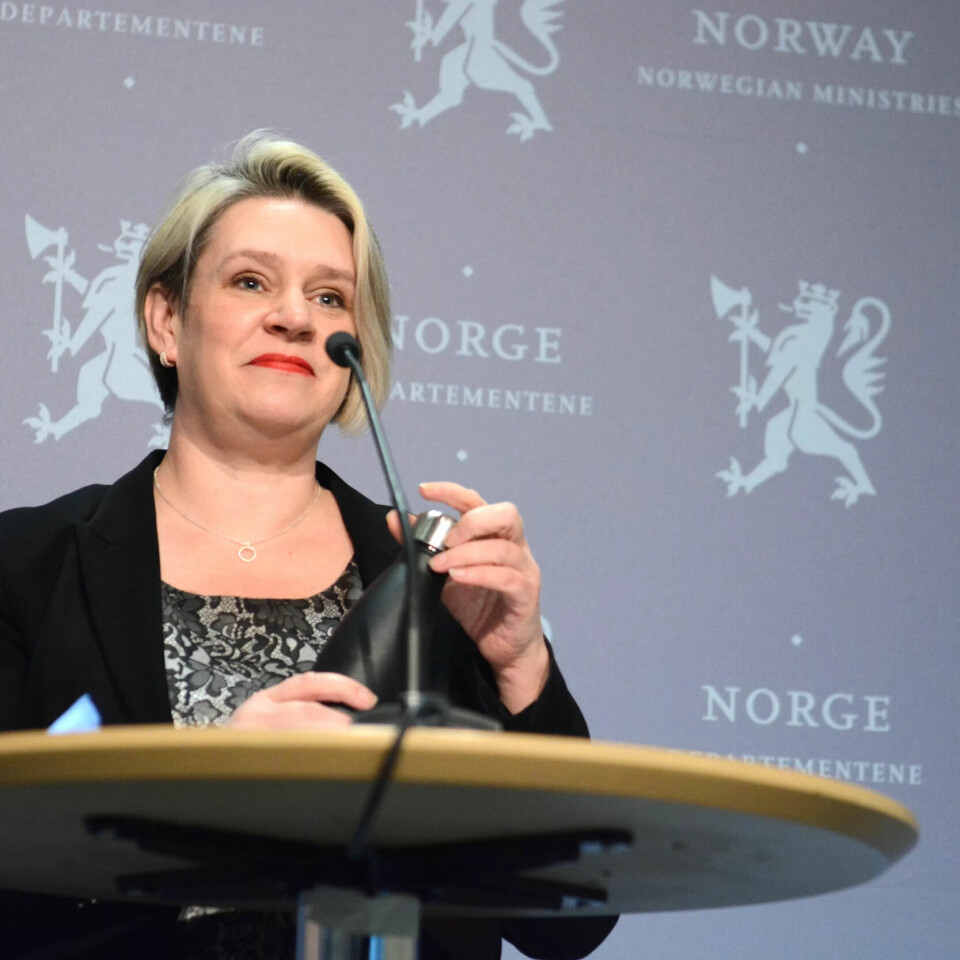 PRESSEKONFERANSE: Olje- og energiminister Marte Mjøs Persen satte ned en energikommisjon forrige fredag. PRESSEKONFERANSE: Olje- og energiminister Marte Mjøs Persen satte ned en energikommisjon forrige fredag.