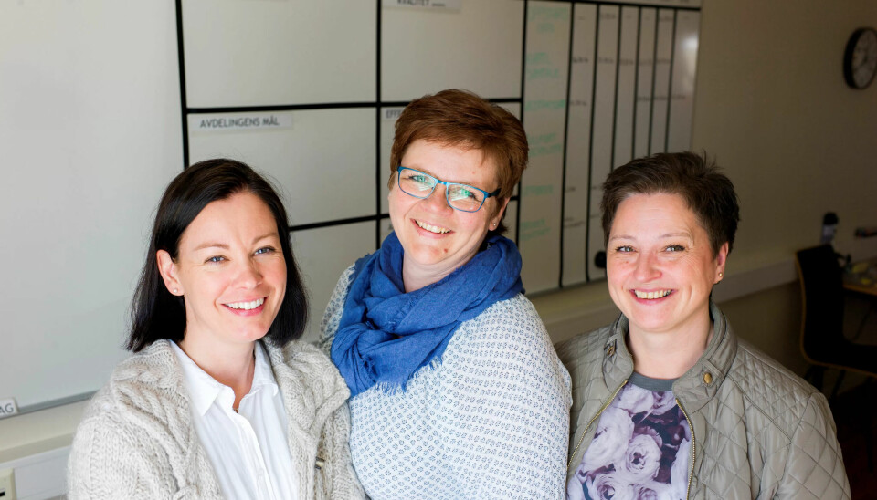NYTTIG FAGSKOLE: Lene Brattberg, Kirsti Forsberg og Britt Helen Kværnerud la om hjemmetjenesten i Gjøvik etter at de hadde tatt fagskolen. NYTTIG FAGSKOLE: Lene Brattberg, Kirsti Forsberg og Britt Helen Kværnerud la om hjemmetjenesten i Gjøvik etter at de hadde tatt fagskolen.