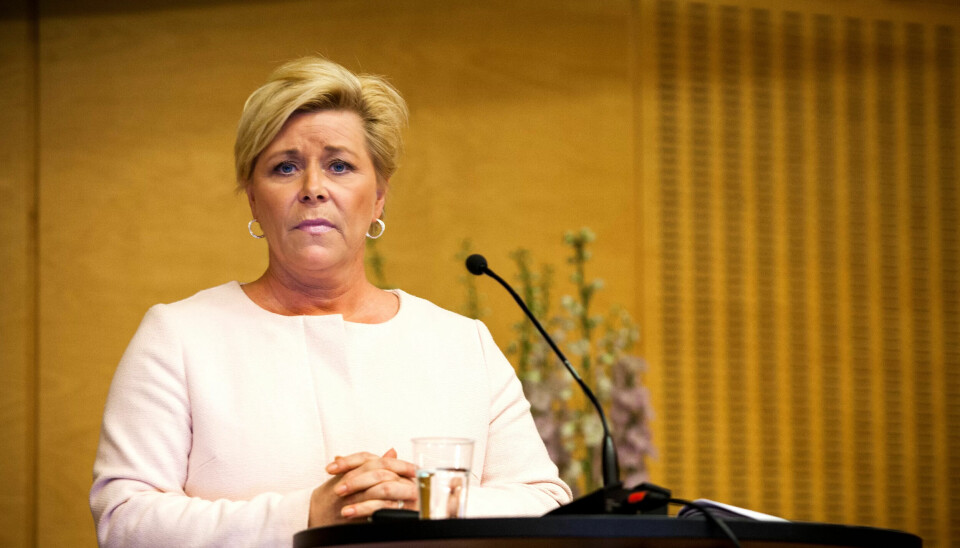 Finansminister Siv Jensen la ikke fram planer som skal få ned arbeidsløsheten. Finansminister Siv Jensen la ikke fram planer som skal få ned arbeidsløsheten.