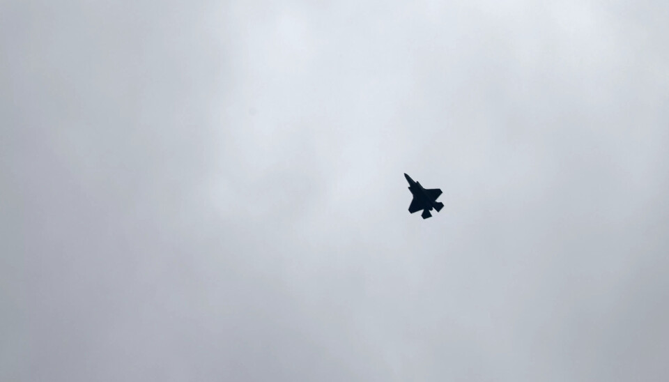 Et av Israels rundt 40 F-35-jagerfly over Gazastripen i starten av krigen. Et av Israels rundt 40 F-35-jagerfly over Gazastripen i starten av krigen.