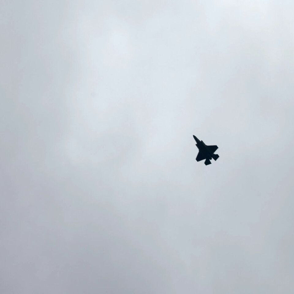 Et av Israels rundt 40 F-35-jagerfly over Gazastripen i starten av krigen. Et av Israels rundt 40 F-35-jagerfly over Gazastripen i starten av krigen.