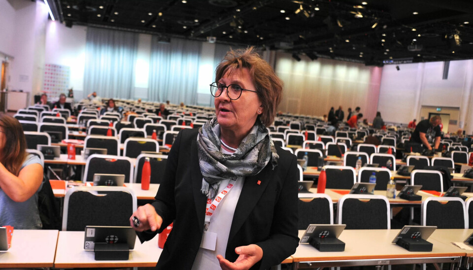 Mandag fylles den aller største kongressalen i Folkets hus med delegatene på Fagforbundets landsmøte. Forbundsleder Mette Nord vil fortsatt ikke offentliggjøre om hun tar gjenvalg. Mandag fylles den aller største kongressalen i Folkets hus med delegatene på Fagforbundets landsmøte. Forbundsleder Mette Nord vil fortsatt ikke offentliggjøre om hun tar gjenvalg.
