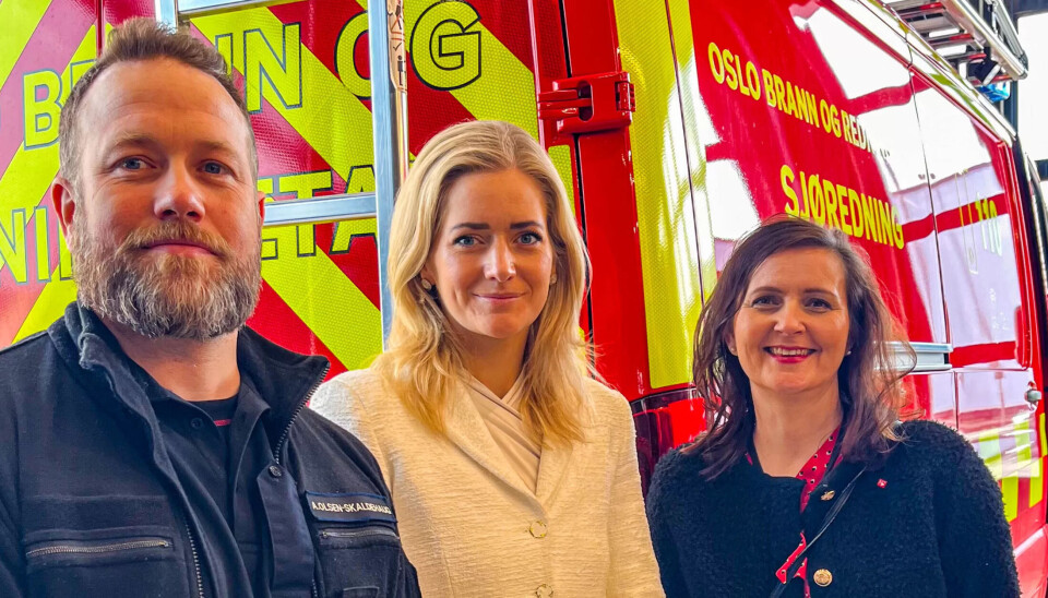 ETT SKRITT VIDERE: Hovedtillitsvalgt i Oslo brann- og redningsetat, Audun Olsen-Skaldehaug og seksjonsleder Ingunn Reistad Jacobsen i Fagforbundet (t.h) er glade for at justisminister Emilie Enger Mehl vil sikre de ansatte rett til erstatning om de blir skadet under øvelser. Men de mener dette kun er et skritt på veien. Her trengs flere tiltak. ETT SKRITT VIDERE: Hovedtillitsvalgt i Oslo brann- og redningsetat, Audun Olsen-Skaldehaug og seksjonsleder Ingunn Reistad Jacobsen i Fagforbundet (t.h) er glade for at justisminister Emilie Enger Mehl vil sikre de ansatte rett til erstatning om de blir skadet under øvelser. Men de mener dette kun er et skritt på veien. Her trengs flere tiltak.