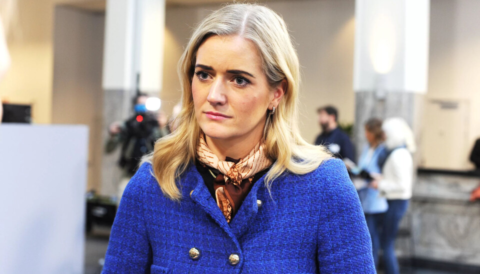 JUSTISMINSITER: Emilie Enger Mehl. JUSTISMINSITER: Emilie Enger Mehl.