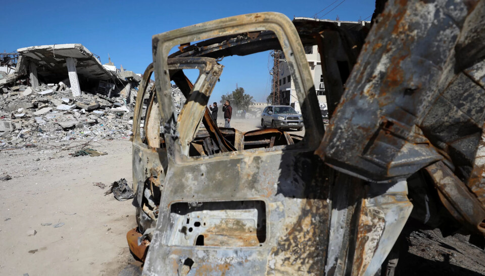 ØDELAGT: Flere ambulanser i Gaza har blitt bombet i stykker. ØDELAGT: Flere ambulanser i Gaza har blitt bombet i stykker.