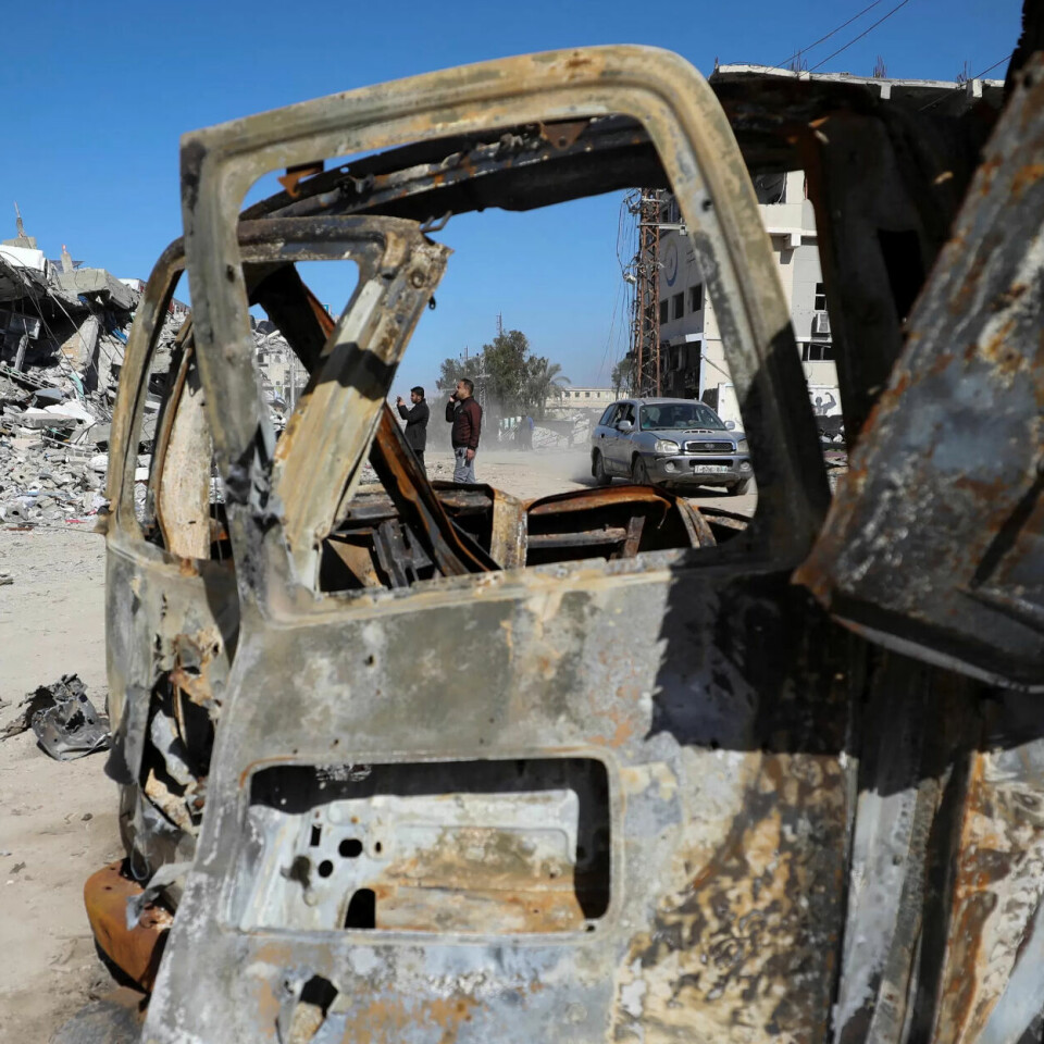 ØDELAGT: Flere ambulanser i Gaza har blitt bombet i stykker. ØDELAGT: Flere ambulanser i Gaza har blitt bombet i stykker.