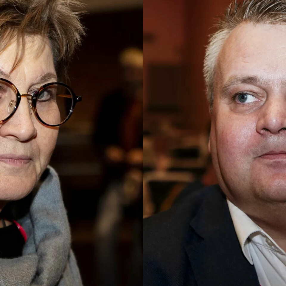 UENIGE: Fagforbundets Mette Nord går hardt i rette med Fellesforbundets Jørn Eggum. UENIGE: Fagforbundets Mette Nord går hardt i rette med Fellesforbundets Jørn Eggum.