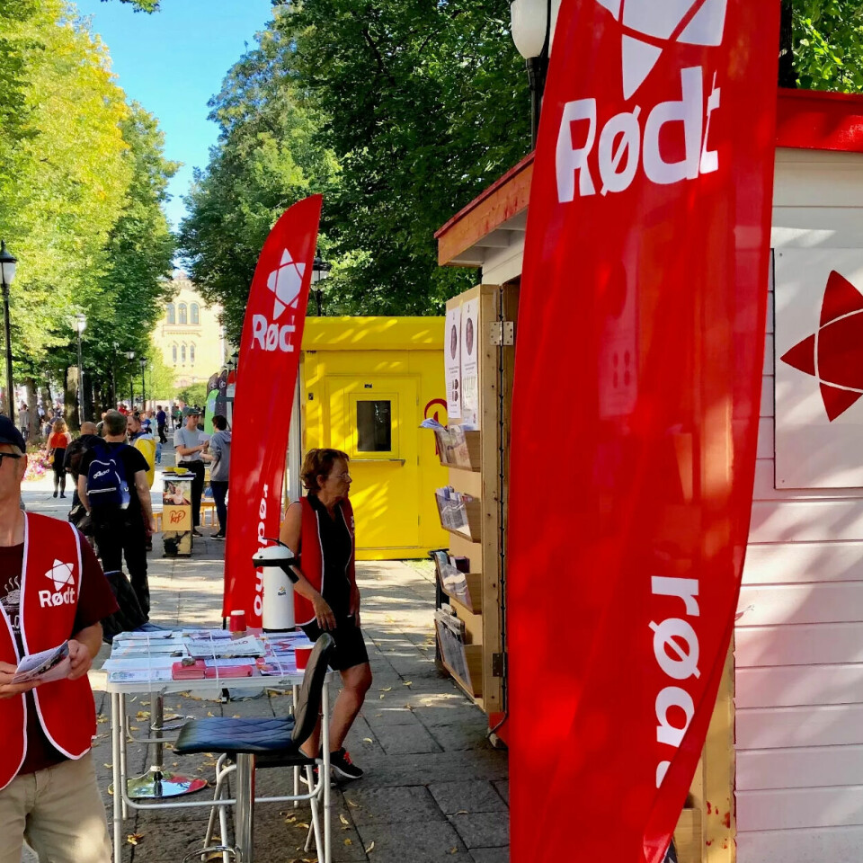 OPPTUR: Rødt ligger an til å gjøre et godt kommunevalg og kan bidra til å sikre venstrsida makt i mange byer. Denne valgkampboden er i Oslo, ett av stedene der Fagforbundet lokalt samarbeider med partiet. OPPTUR: Rødt ligger an til å gjøre et godt kommunevalg og kan bidra til å sikre venstrsida makt i mange byer. Denne valgkampboden er i Oslo, ett av stedene der Fagforbundet lokalt samarbeider med partiet.