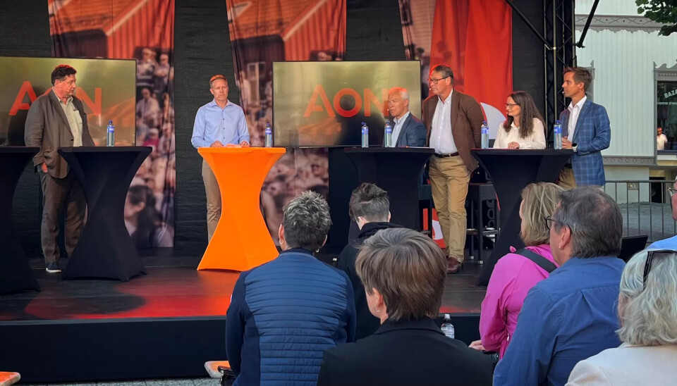 TIL DEBATT: Fagforbundet, KLP og Storebrand var blant de som debatterte tjenestepensjon under Arendalsuka. TIL DEBATT: Fagforbundet, KLP og Storebrand var blant de som debatterte tjenestepensjon under Arendalsuka.