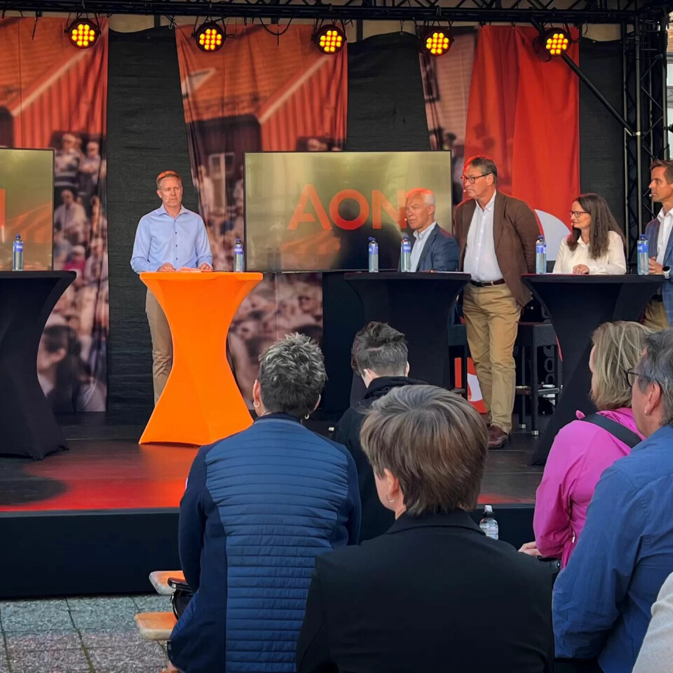 TIL DEBATT: Fagforbundet, KLP og Storebrand var blant de som debatterte tjenestepensjon under Arendalsuka. TIL DEBATT: Fagforbundet, KLP og Storebrand var blant de som debatterte tjenestepensjon under Arendalsuka.