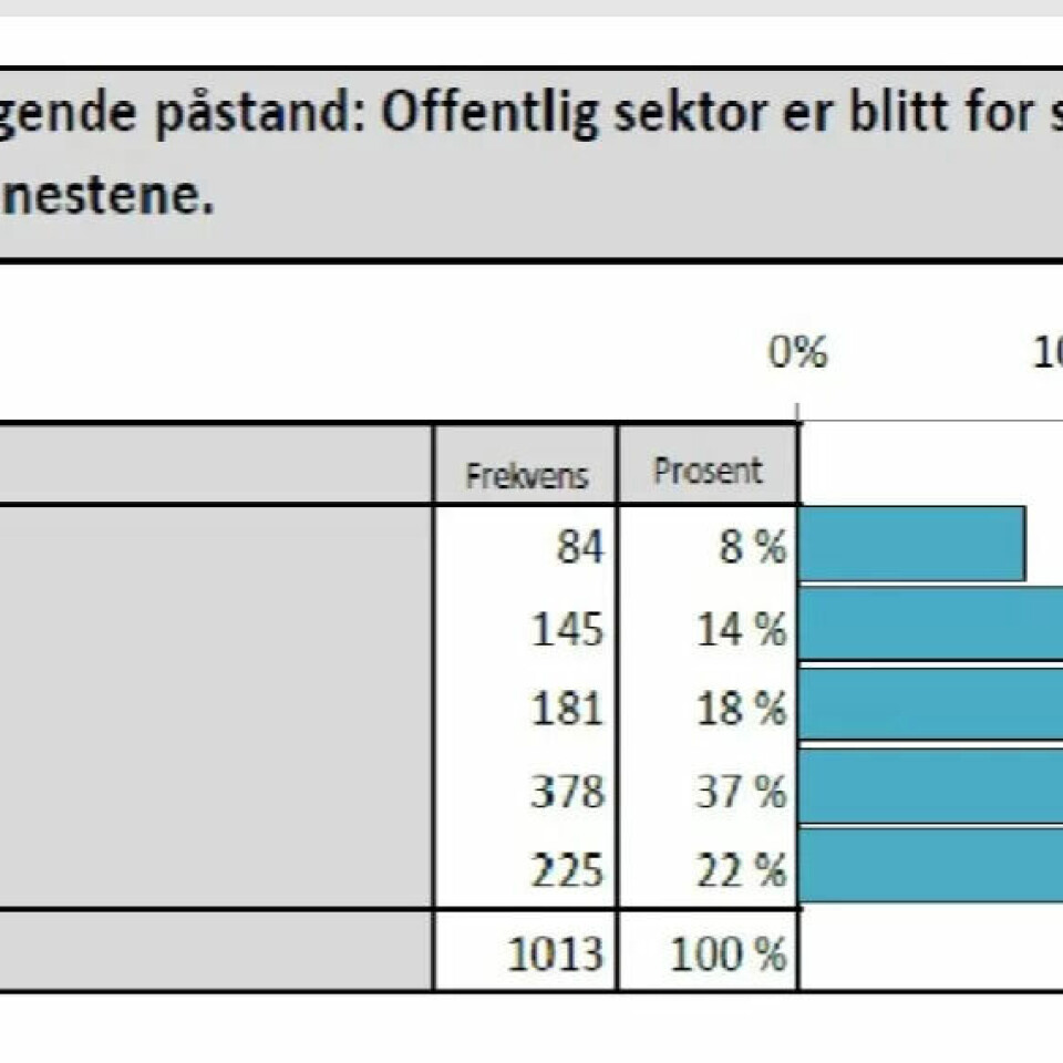 Folk flest sier nei til å slanke offentlig sektor