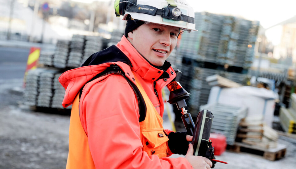 Stikningsingeniør Aleksander Olsen (34). Stikningsingeniør Aleksander Olsen (34).