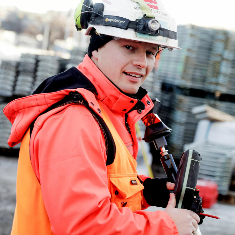 Stikningsingeniør Aleksander Olsen (34). Stikningsingeniør Aleksander Olsen (34).