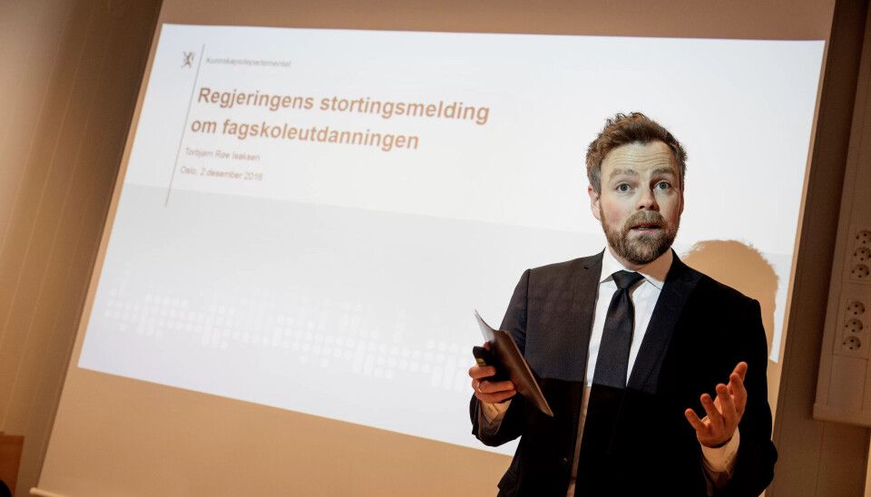 Slik vil kunnskapsministeren løfte fagskoleutdanninga