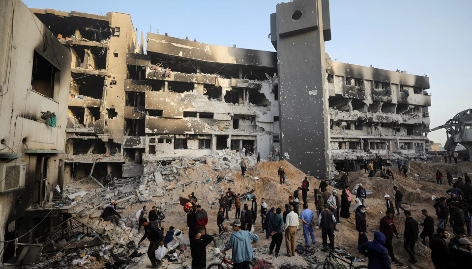 ØDELAGT: Slik ser Shifa sykehuset ut i dag etter at det ble utsatt for israelske bomber tidligere i år. ØDELAGT: Slik ser Shifa sykehuset ut i dag etter at det ble utsatt for israelske bomber tidligere i år.