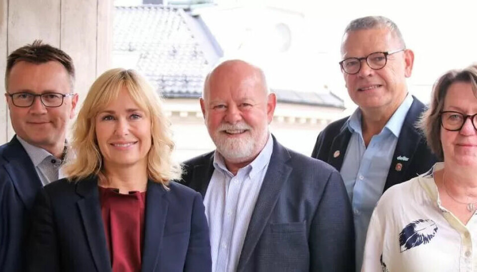 ENIGE OM IKKE Å PERMITTERE: Fra venstre: Espen Rokkan og Anne Lindbo, PBL. Terje Skyvulstad, Utdanningsforbundet, Trond Ellefsen, Delta og Anne Green Nilsen fra Fagforbundet. ENIGE OM IKKE Å PERMITTERE: Fra venstre: Espen Rokkan og Anne Lindbo, PBL. Terje Skyvulstad, Utdanningsforbundet, Trond Ellefsen, Delta og Anne Green Nilsen fra Fagforbundet.