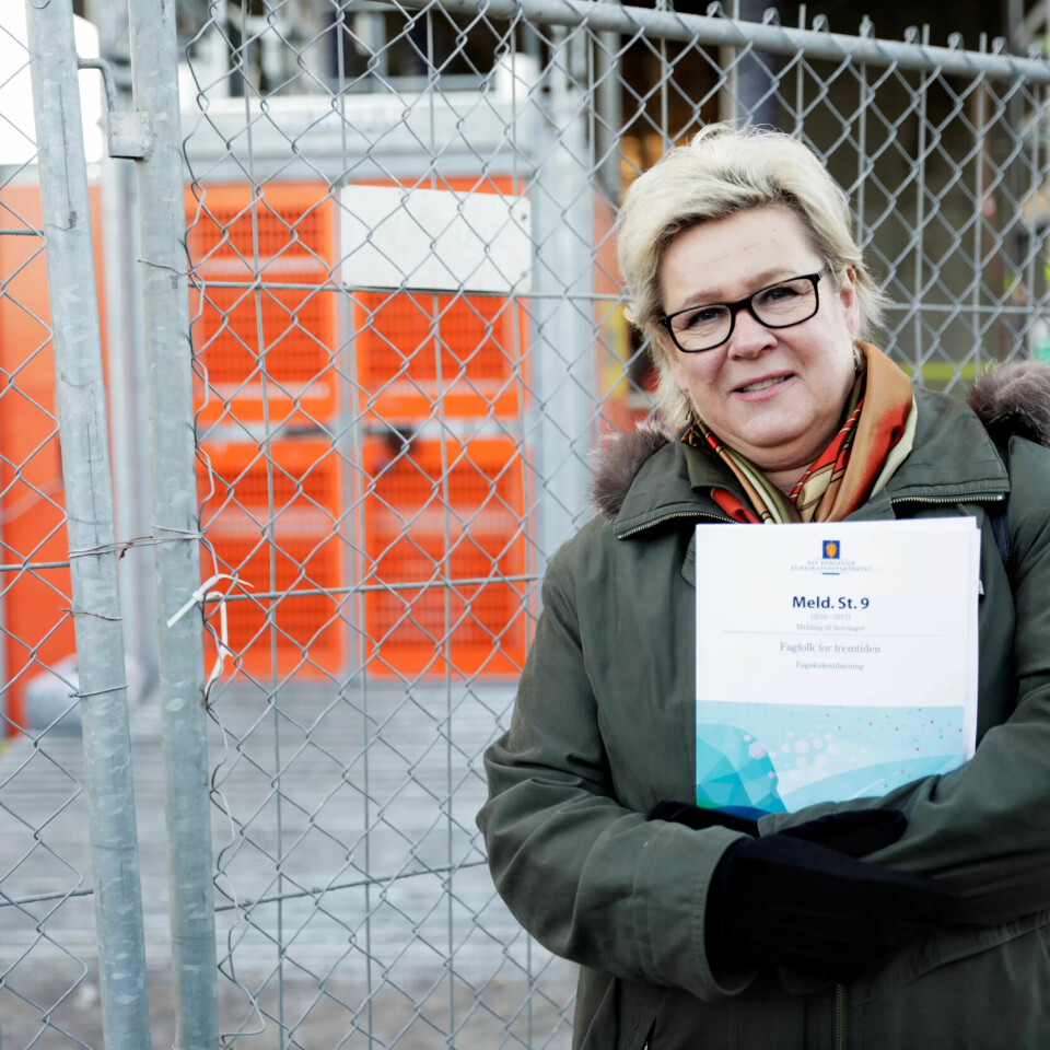 Slik vil kunnskapsministeren løfte fagskoleutdanninga