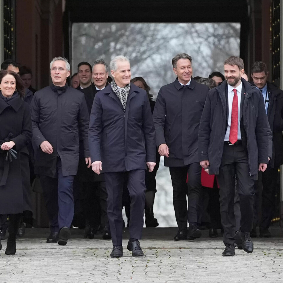 KALRE: Den nye regjeringen ble presentert på Slottsplassen tirsdag. KALRE: Den nye regjeringen ble presentert på Slottsplassen tirsdag.
