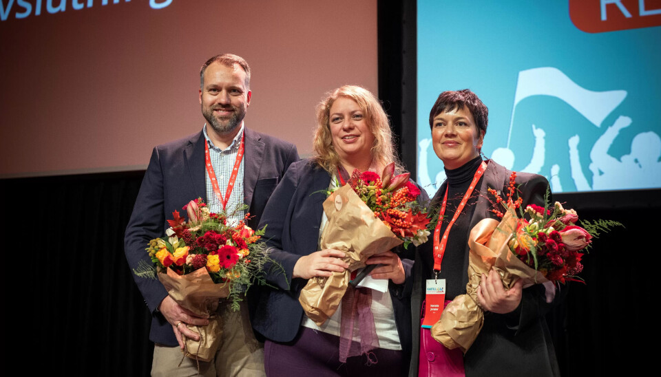 NY LEDELSE: Dette er LO Stats nye ledertrio (fra venstre): Tor Egil Vangstad (2. nestleder), Elisabeth Steen (leder) og Henriette Jevnaker (1. nestleder). NY LEDELSE: Dette er LO Stats nye ledertrio (fra venstre): Tor Egil Vangstad (2. nestleder), Elisabeth Steen (leder) og Henriette Jevnaker (1. nestleder).