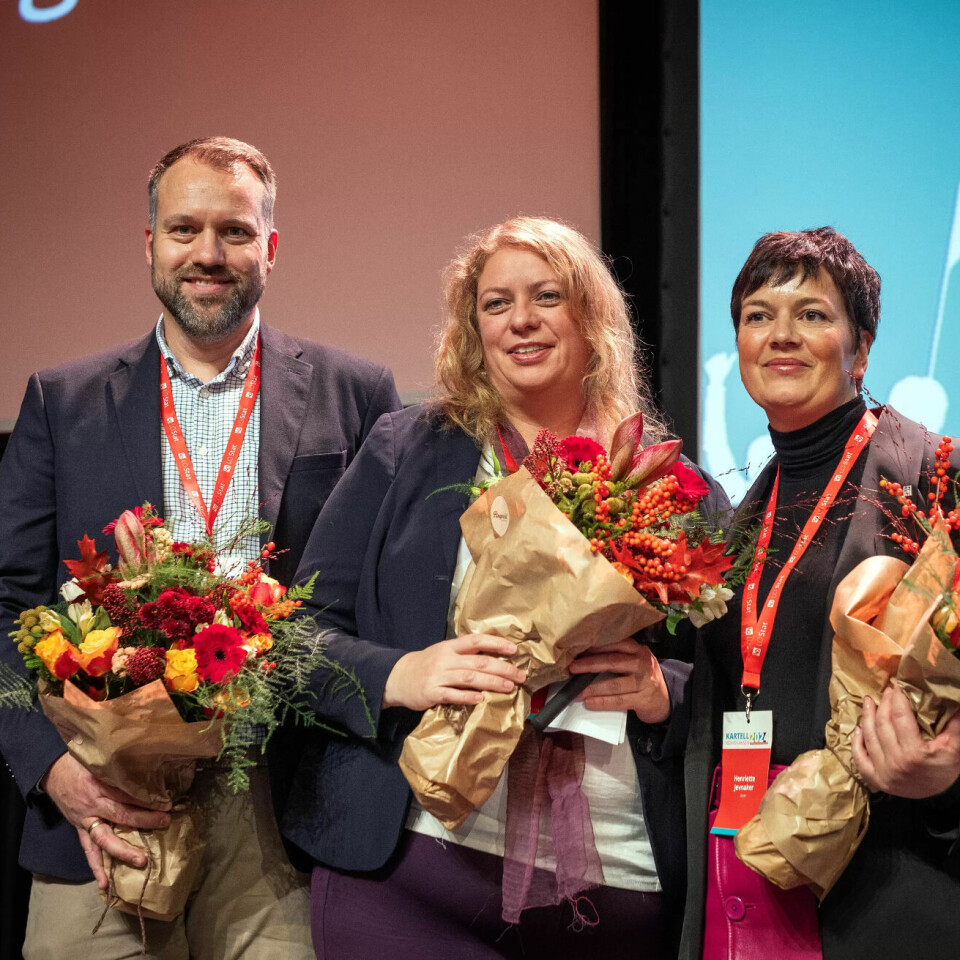 NY LEDELSE: Dette er LO Stats nye ledertrio (fra venstre): Tor Egil Vangstad (2. nestleder), Elisabeth Steen (leder) og Henriette Jevnaker (1. nestleder). NY LEDELSE: Dette er LO Stats nye ledertrio (fra venstre): Tor Egil Vangstad (2. nestleder), Elisabeth Steen (leder) og Henriette Jevnaker (1. nestleder).