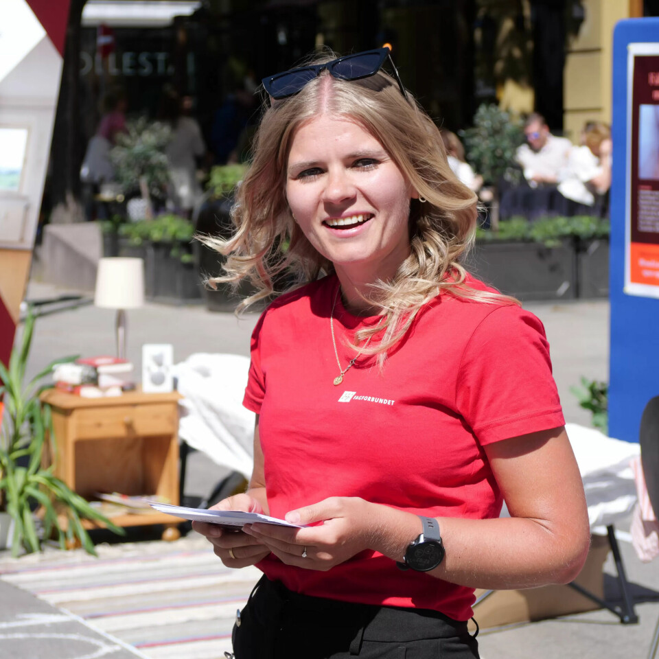 OM BOLIG: Jeanette Romslo, i mai 2024, under Fagforbundet Ungs bolig-kampanje. Gjennomslagene på tannhelse og i boligpolitikken, er blant sakene hun selv trekker fram. OM BOLIG: Jeanette Romslo, i mai 2024, under Fagforbundet Ungs bolig-kampanje. Gjennomslagene på tannhelse og i boligpolitikken, er blant sakene hun selv trekker fram.