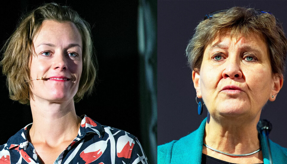 Anette Trettebergstuen (Ap) og Mette Nord, leder i Fagforbundet. Anette Trettebergstuen (Ap) og Mette Nord, leder i Fagforbundet.