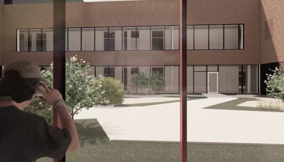MODELL: Indre atrium slik det skal bli. MODELL: Indre atrium slik det skal bli.