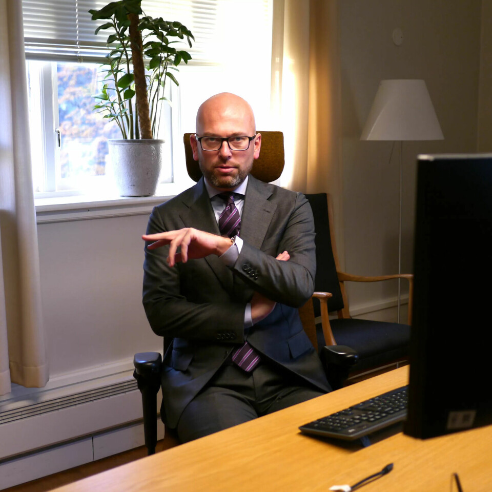 EKS-FRP-ER: Kristian Dahlberg Hauge har blant annet vært statssekretær for Frp under arbeidsminister Robert Eriksson. Nå er han Trondheims aller første byrådsleder - for Høyre. EKS-FRP-ER: Kristian Dahlberg Hauge har blant annet vært statssekretær for Frp under arbeidsminister Robert Eriksson. Nå er han Trondheims aller første byrådsleder - for Høyre.